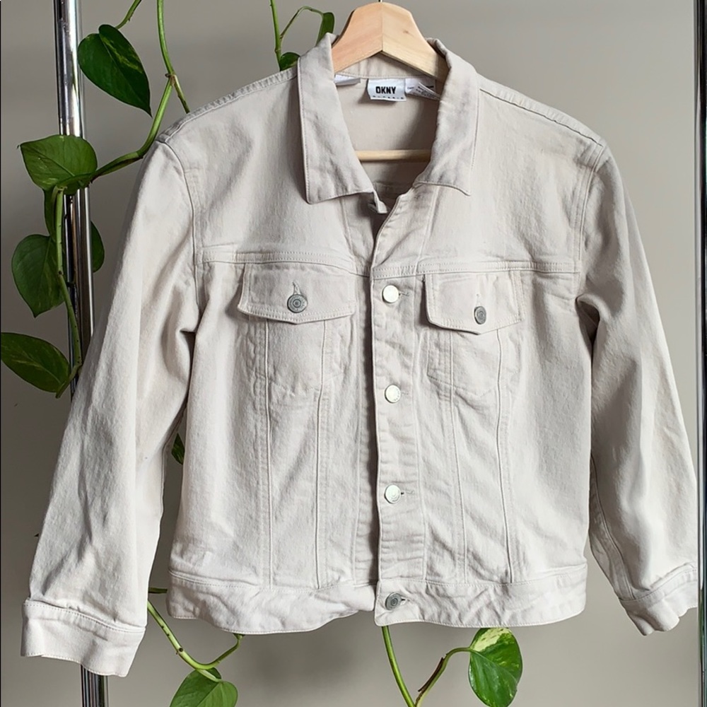 DKNY Beige Denim Jacket